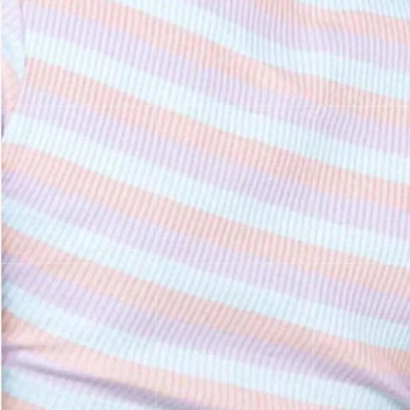 NWT PRINCESS POLLY- SIZE 10 STRIPPED CROP T-SHIRT - Picture 3 of 4